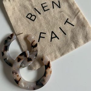 Tortoise Acetate Hoops